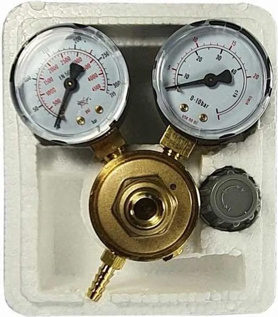 Régulateur de pression CO2 Argon MINI IDEAL double manomètre de débit