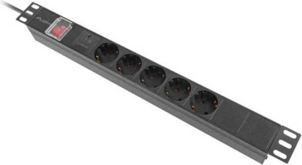 Lanberg PDU-05F-0200-BK: La Soluzione Energetica per Rack 1U 16A