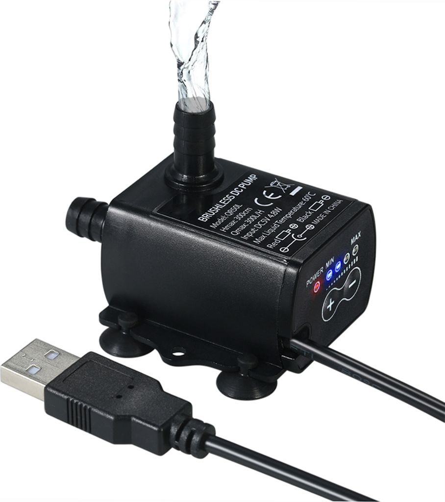 Decdeal Mini vodní čerpadlo USB 5 V – 4,8 W, 300 l/h, Obrázek produktu 