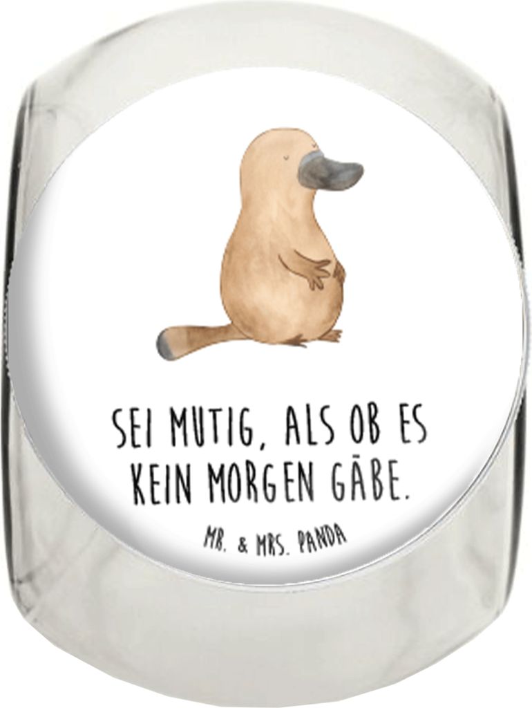 Mr. & Mrs. Panda keksglas Schnabeltier Mut XL 2000ml - Weiß Produktbild 
