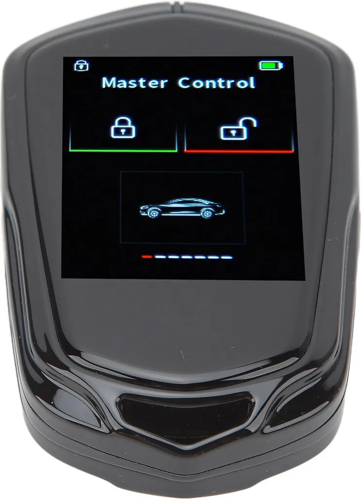 Clé LCD Intelligente à Verrouillage Automatique et Écran Tactile Noir