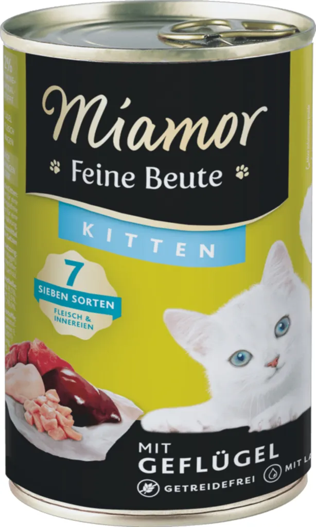 Miamor chatons volaille 12x400g : solution digestion et croissance