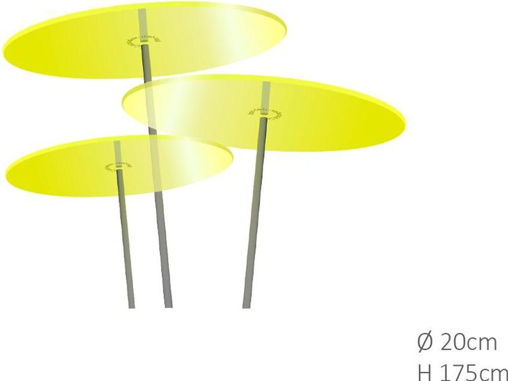 3 Stück! Suncatchers Zitronengelb groß 175x20 cm Cazador Del Sol