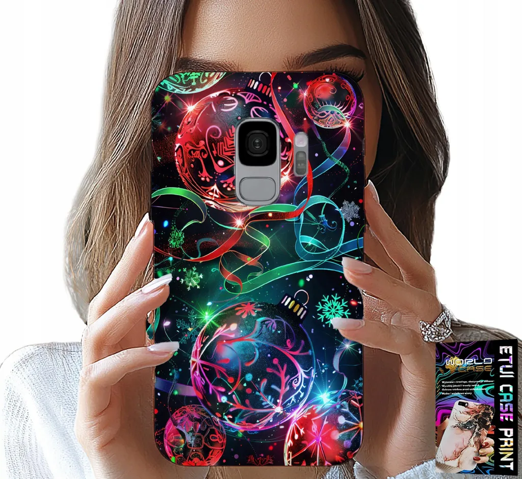 Custodia Natale Samsung S9 per Regali - Cover Albero con Pellicola