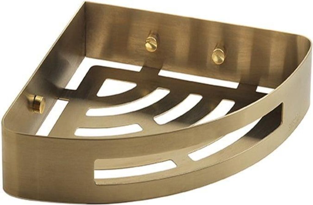 Nerva Corn Show Basket 21X21X4.5 Gold Br