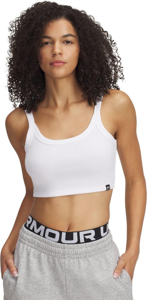 Under Armour - "Rival" Ärmelloses Oberteil für Damen, gerippt GT11577 (XL) (Weiß)