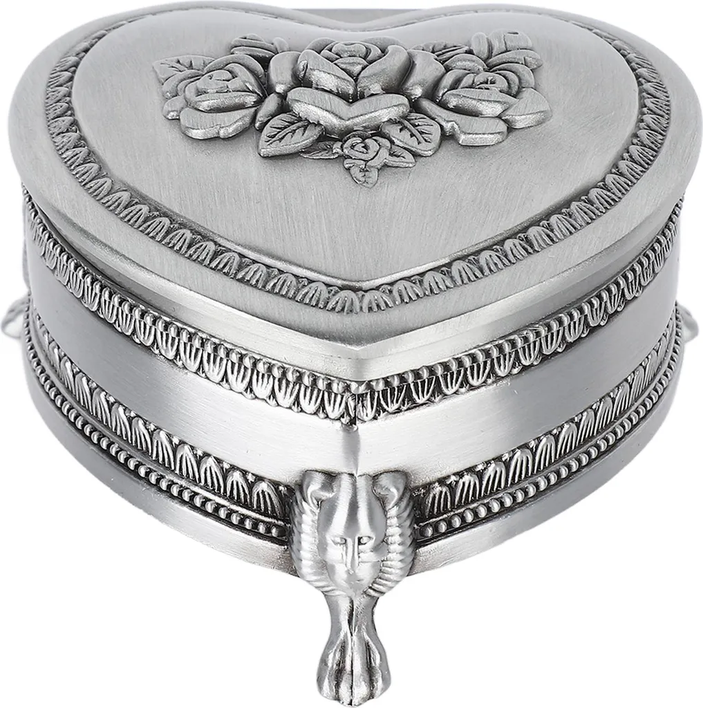 Portagioie Cuore Metallo Rosa Antico Vintage | Offerta Limitata Online