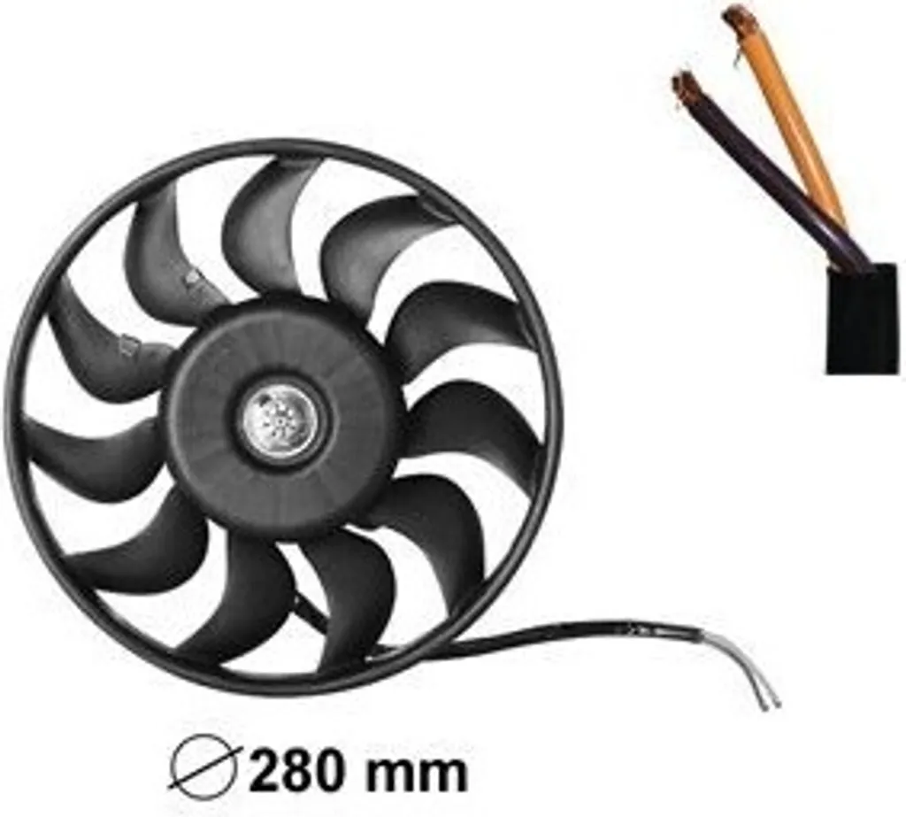 Ventilateur de refroidissement moteur Ø280mm pour AUDI A4 Avant B7
