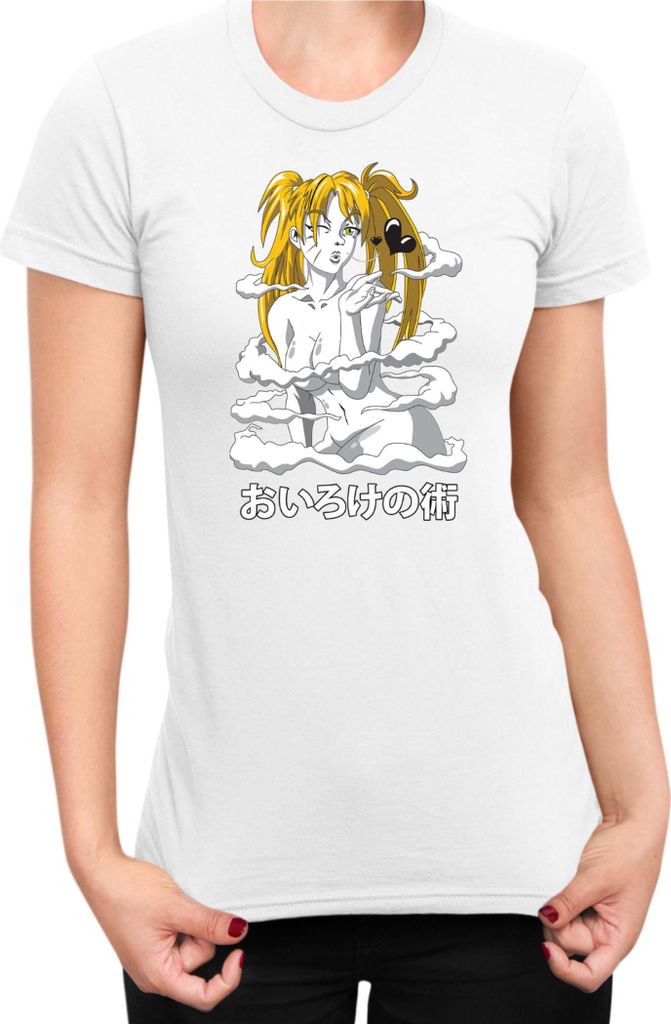 Damen T-Shirt Naruto Naruto Oiroke No Jutsu, Lady XS / Weiß