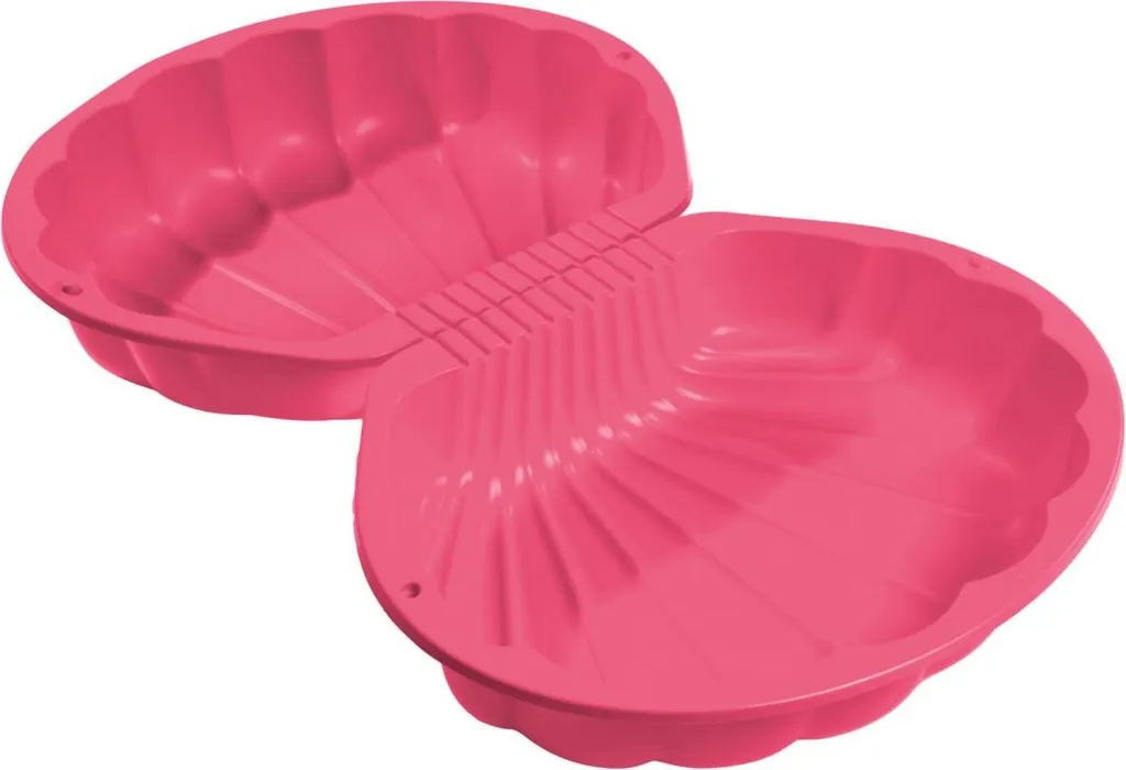 Bac à sable refermable coquille rose pour préserver le sable propre