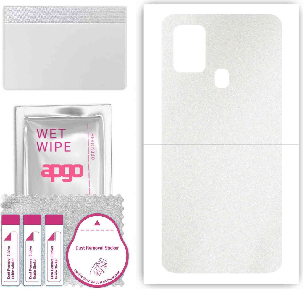 apgo Rückseite Schutzfolie, Skin, kompatibel mit Samsung Galaxy A21s, Hinten Displayschutzfolie aus Vinylfolie, kratzfest, einfache Montage - Matt...