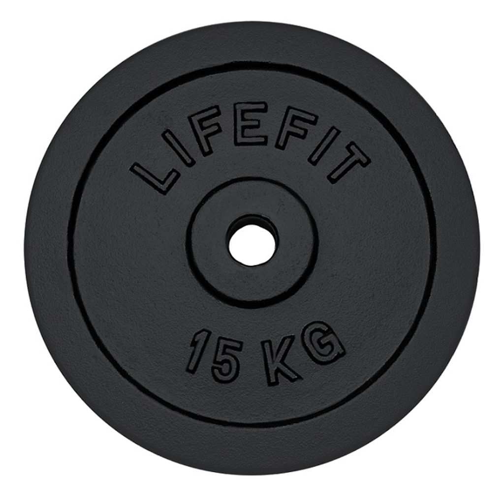 Kotouč LIFEFIT® 15kg, kovový, pro 30mm tyč Obrázek produktu 