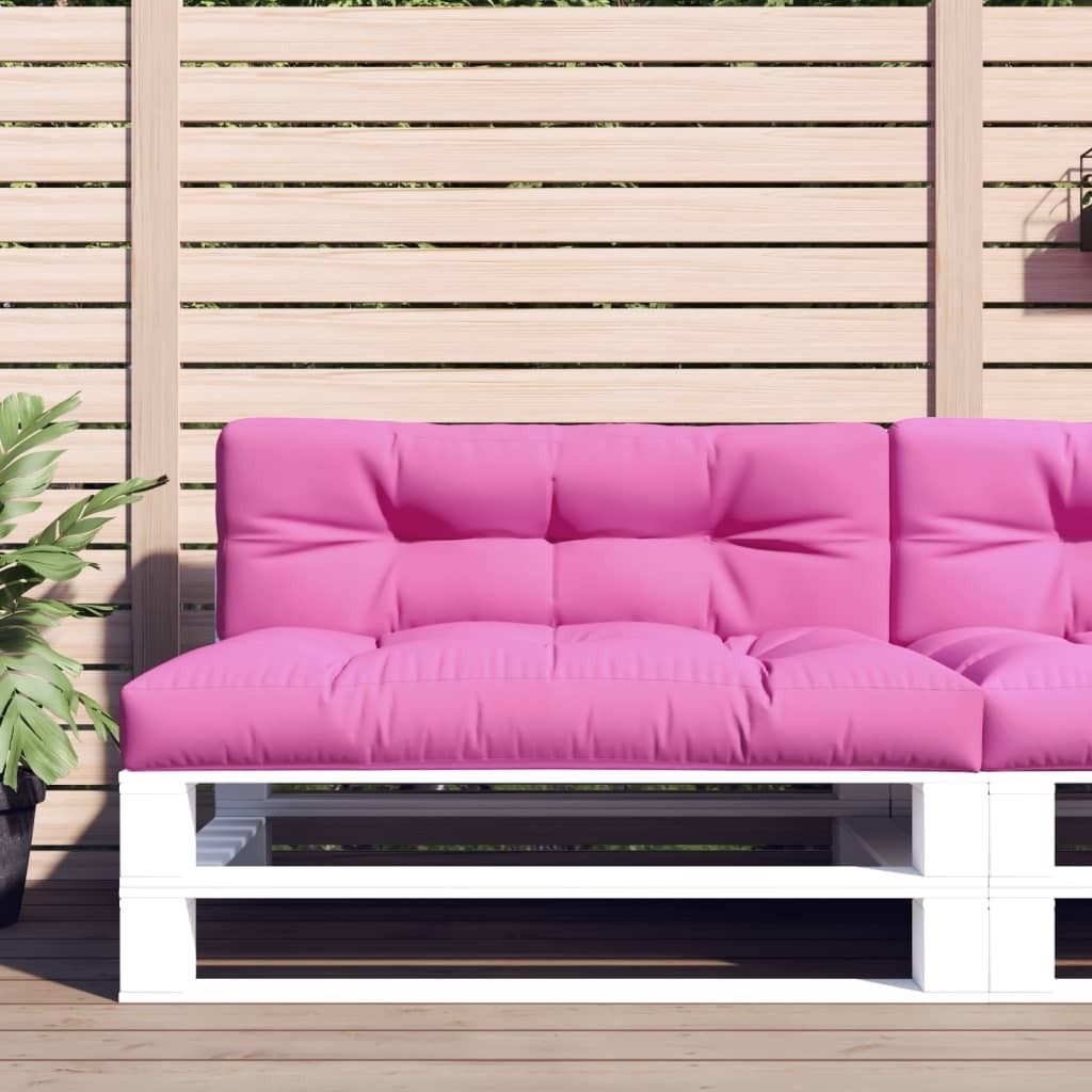 The Living Store Palettenkissen 2-tlg. Rosa Stoff