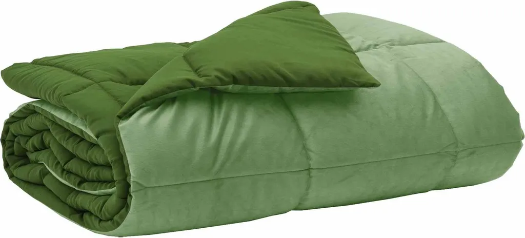 Piumino Microfibra 300 gsm vidaXL Verde 140x200 | Comfort Termico