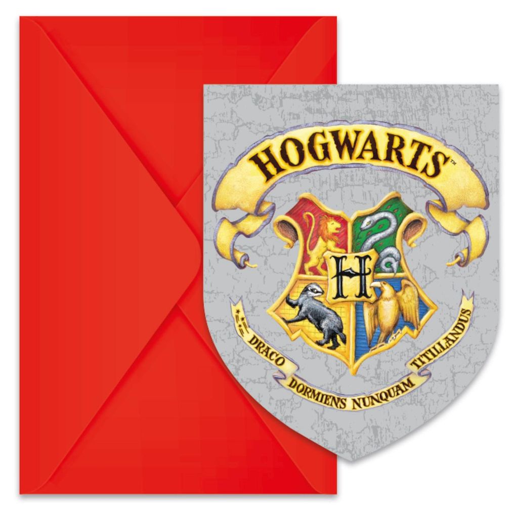 Einladungskarten Harry Potter | 6 Stück Produktbild 