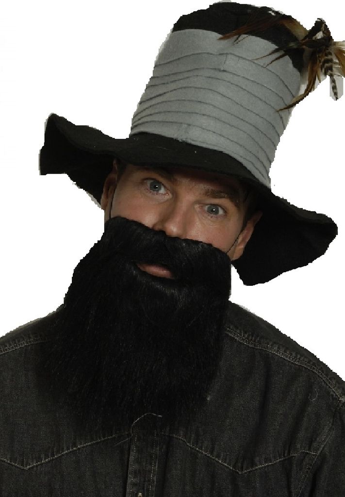 K88482999-1 schwarz Damen Herren Bart Zwergenbart