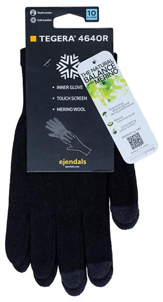 Textilhandschuh TEGERA 4640R | 12 Paar schwarz, Cat.II, 214XX, Gr. 7