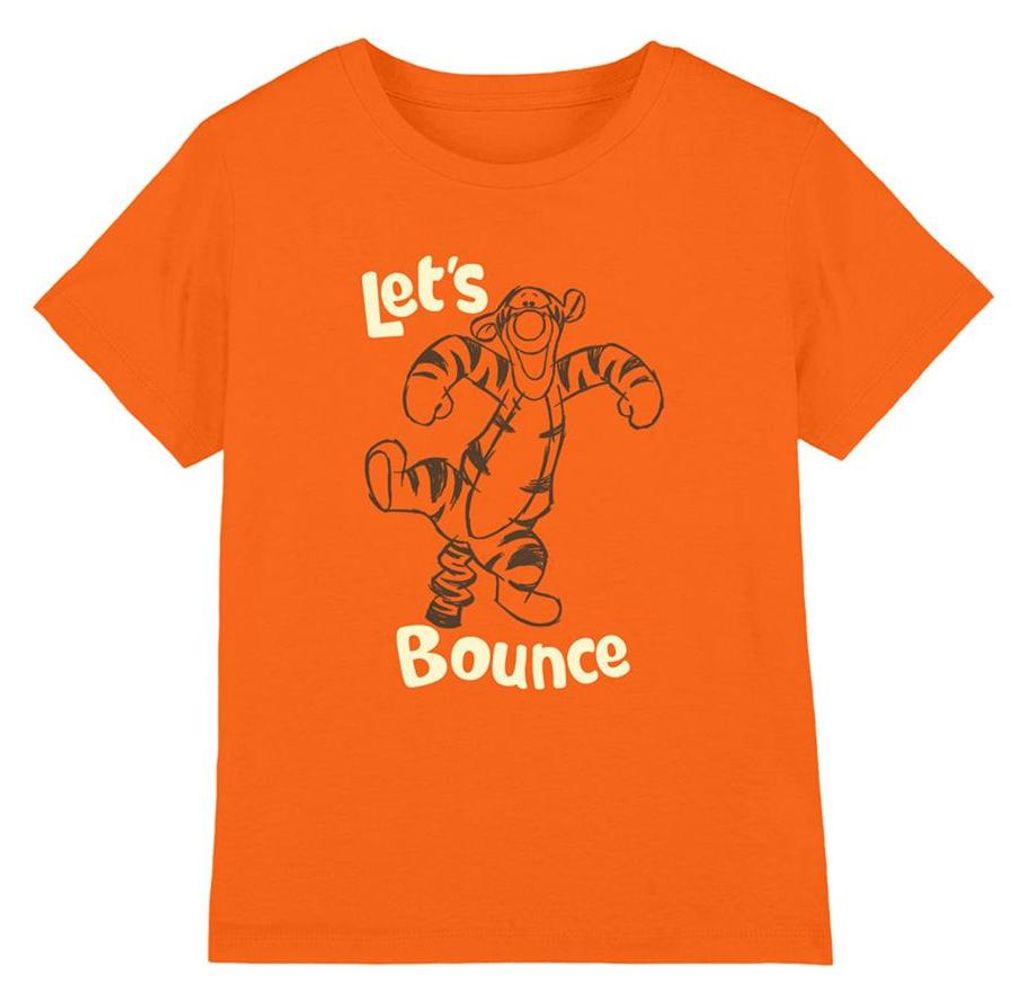 Winnie the Pooh - "Let ́s Bounce" T-Shirt für Kinder TV33680 (116) (Orange)