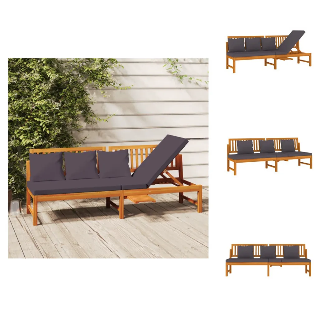 Lit de jour robuste en acacia vidaXL : fini le mobilier de jardin fragile