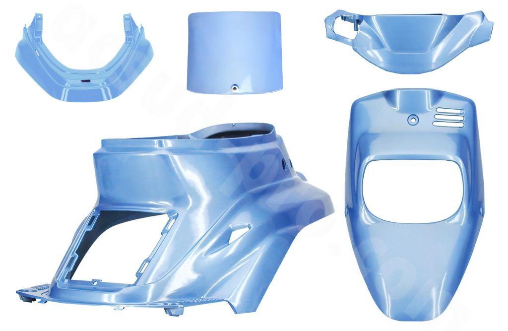 Kit carenatura Hawaii blu 5 pezzi per MBK Booster -2004, Immagine del prodotto 