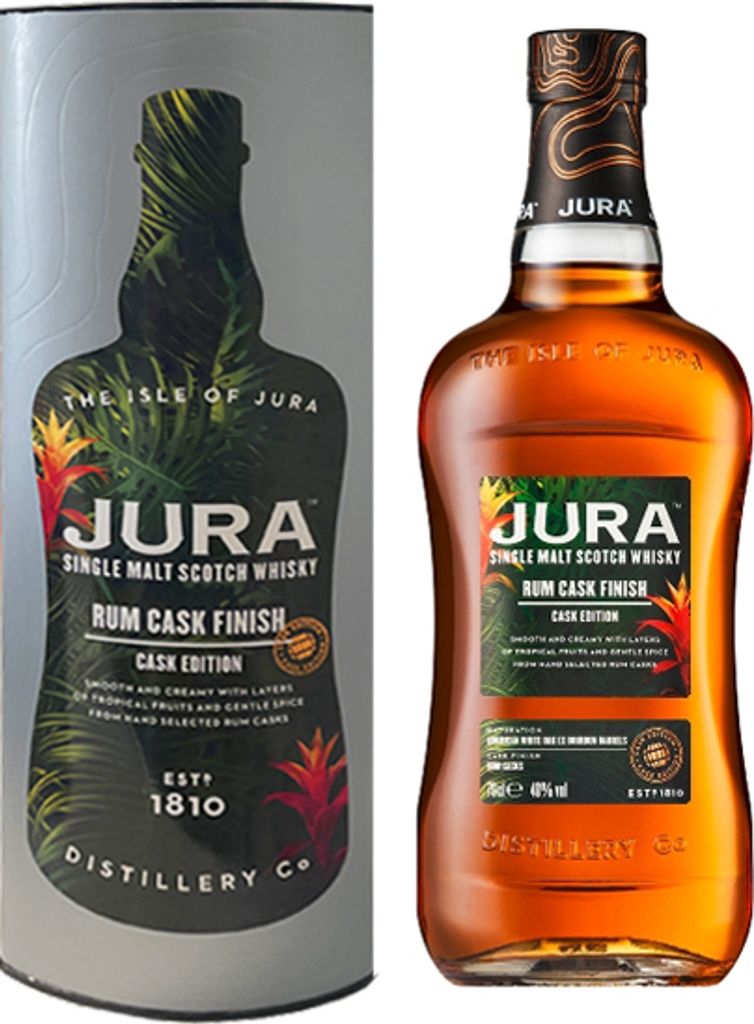 Jura Rum Cask Finish Single Malt Scotch Whisky, 40% Vol. Produktbild 