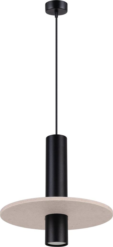 Pendelleuchte PELTA 1 schwarz/beige 1xGU10 10W Filz/Stahl 126x30x30cm Sollux Lighting