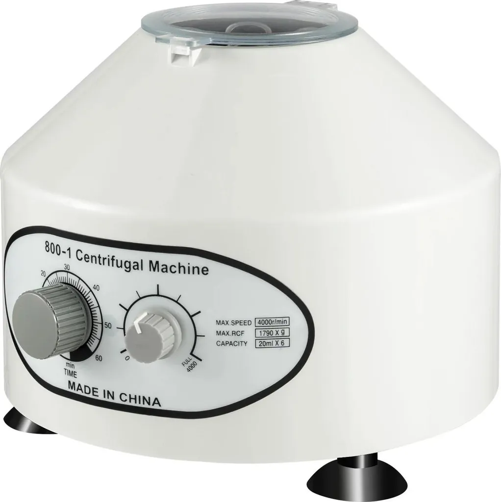 Centrifugeuse électrique 1790×g RCF - 6 emplacements 20ml - 220V Blanc