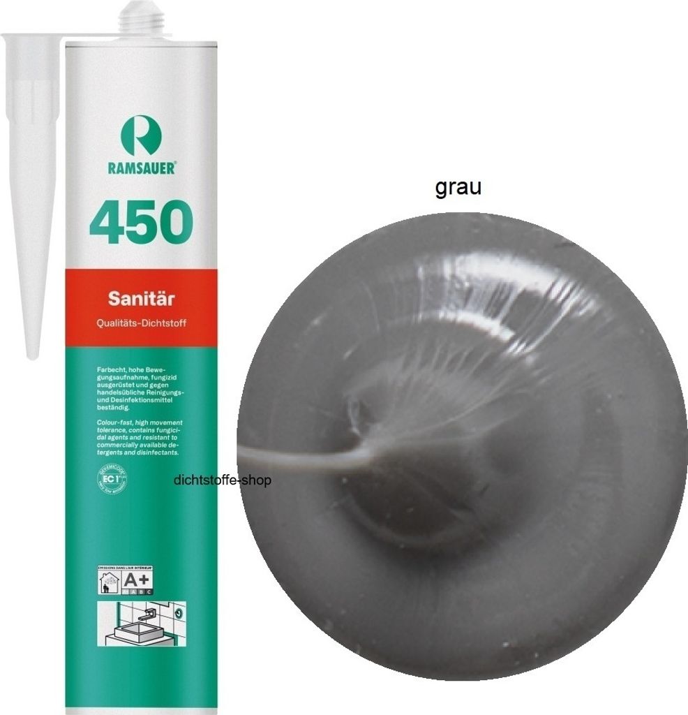 Ramsauer 450 Sanitär 1K Silikon Dichtstoff 310ml Kartusche Produktbild 