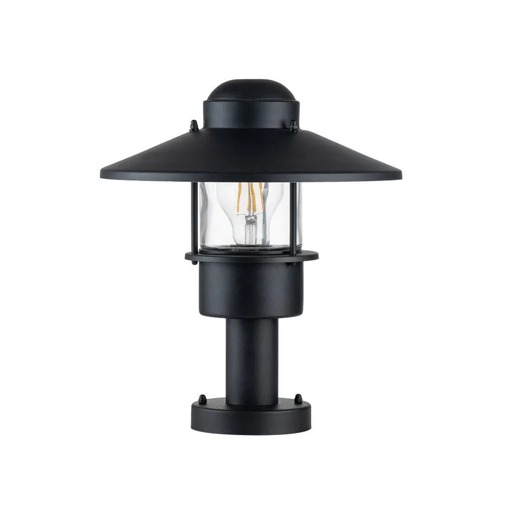 Éclairage extérieur Klampenborg noir E27 60W pour entrée de maison Elstead