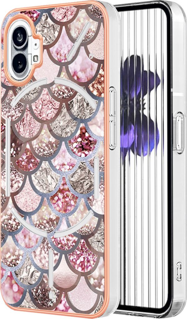 Hülle für Nothing Phone (1) Muster TPU Silikon Stoßdämpfer Bumper Schutzhülle Kaffee