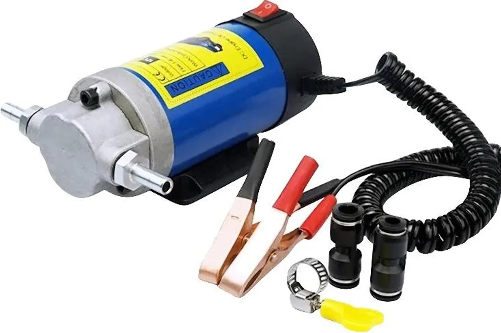 Pompe de transfert d'huile électrique portable avec auto-amorçage