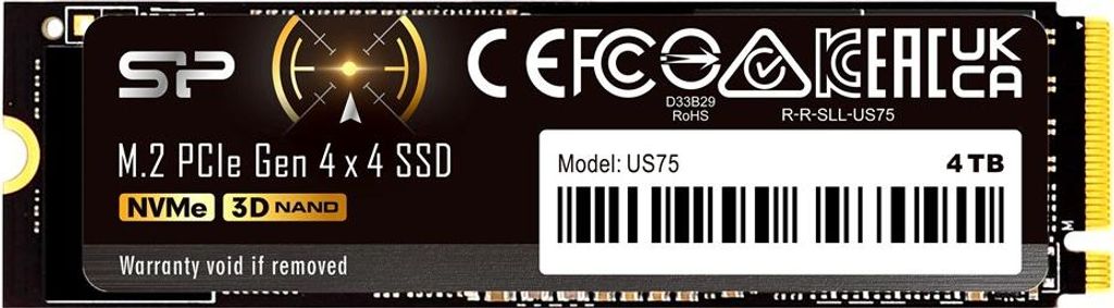 Silicon Power SP04KGBP44US7505 US75 SSD, 4 TB, M.2, PCIe Produktbild 
