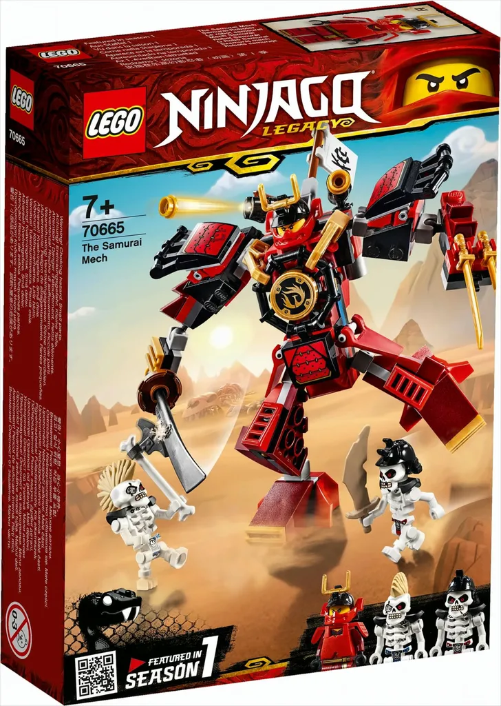 LEGO NINJAGO 70665 Robot Samouraï avec Cockpit et Double Sabre Katana