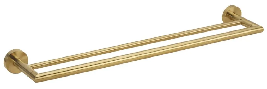 Porte-serviettes Sapho X-Round doré 66 cm : Fini la Rouille et le Désordre