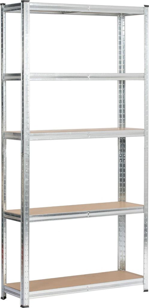 Akord Metallregal Silber 90X30X180 Cm
