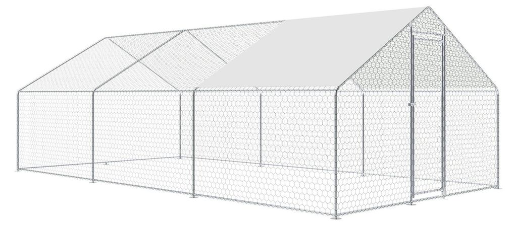 Aga Výbeh pre sliepky 3x6x2 m s krycou plachtou - vonkajšia Obrázok produktu 