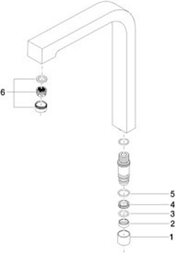 Dornbracht 90110609802-00 Auslauf Ersatzteile
