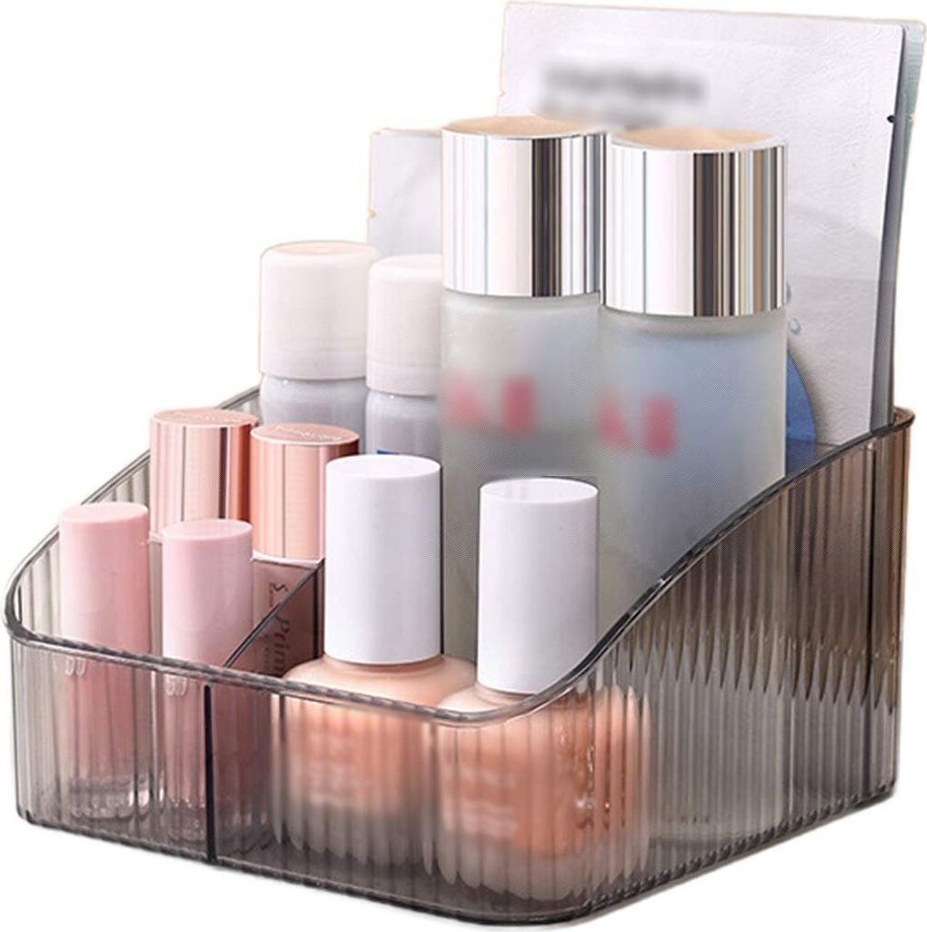 Kosmetik Organizer Kosmetik Aufbewahrungsbox Kosmetik Aufbewahrung Schmink Organizer, Farbe: Grau, Größe: 18,1 * 18,2 * 10 cm