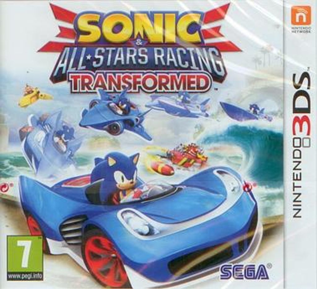 Nintendo Games 3ds Sonic All-star Racing: Transformed Durchsichtig PAL Durchsichtig PAL