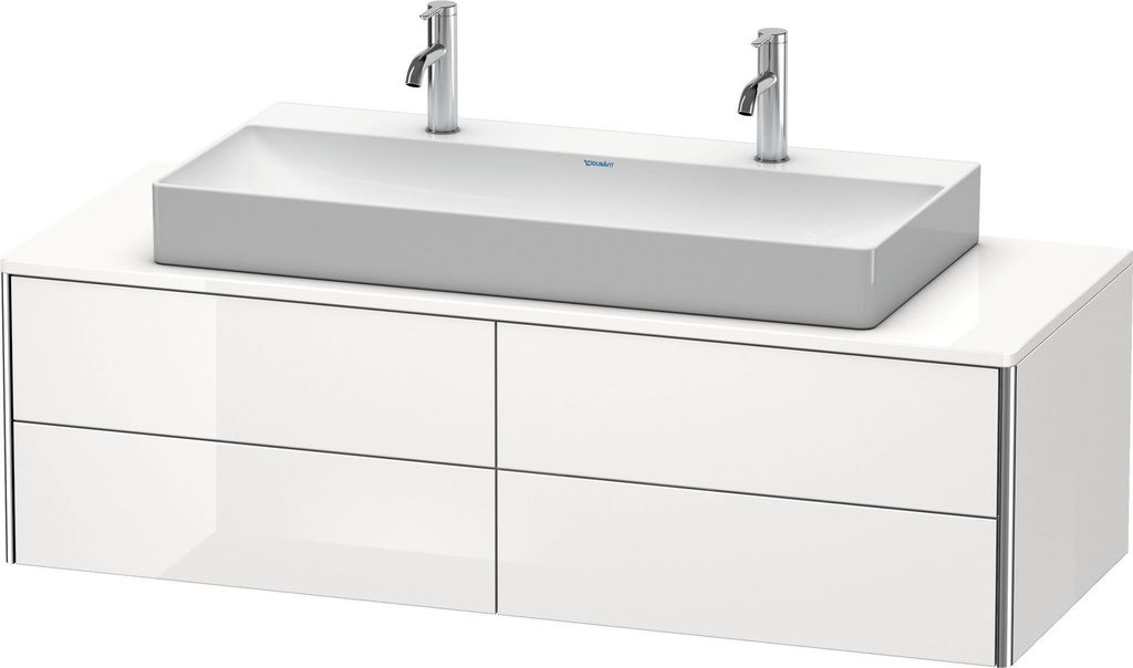 Duravit XSquare Konsolenwaschtischunterbau wandhängend, 4 Schubkästen, 1400x400x548mm, XS4915M2222