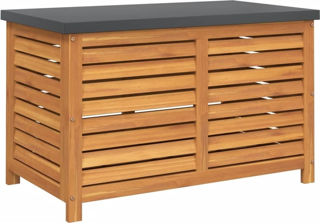 Gartenbox 90x48x55 cm Massivholz Eukalyptus