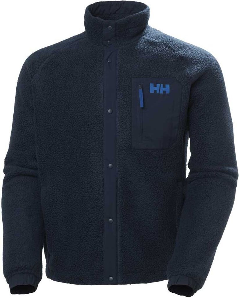 Helly Hansen Panorama Pile Snap Fleece Mit Durchgehendem Reißverschluss Blau S Mann Blau S