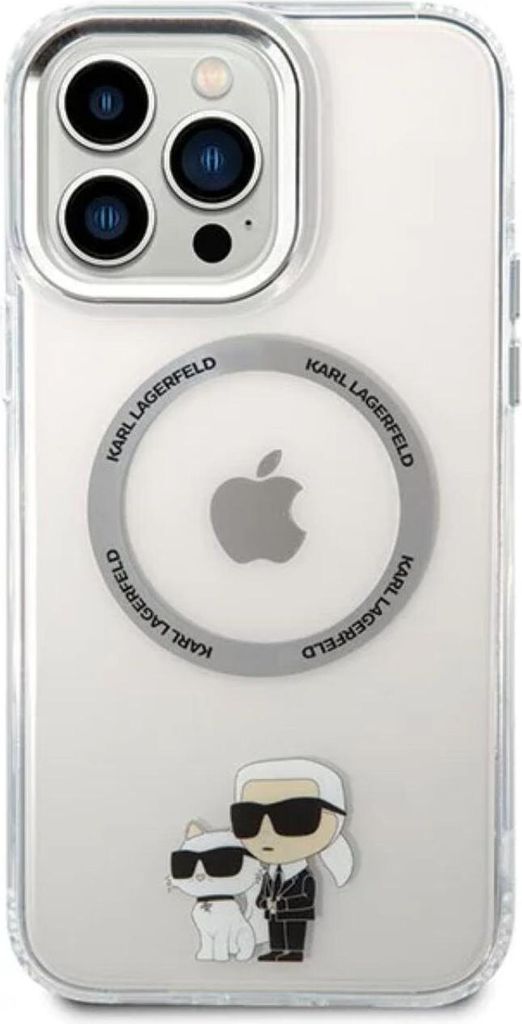 Karl Lagerfeld KKLHMP13XHNKCIT iPhone 13 Pro Max 6,7 Hardcase transparent Ikonisches Karl&Choupette Magsafe Handyhülle