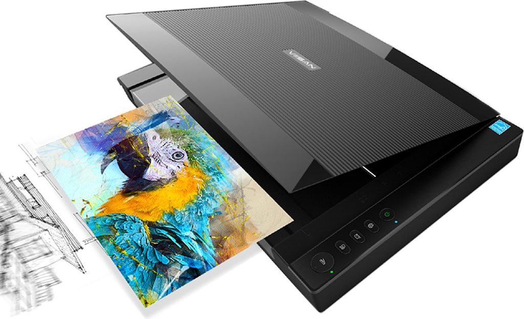 Viisan VF 3240, Flachbettscanner DIN-A3. Max. Auflösung 2400x2400 DPI. inkl. ViiScan Software für Bildbearbeitung und Texterkennung. Kompatibel m...