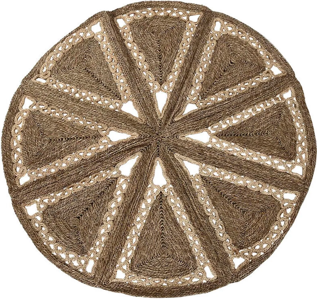 Tapis Tropical Naturel 178x178 cm - Épaisseur 18mm Confort Moelleux