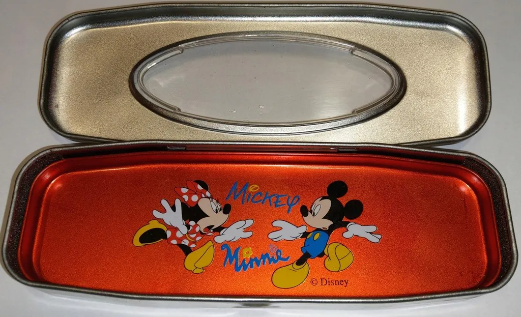 Astuccio in Metallo Topolino Disney - Porta Matite Vintage per Scuola