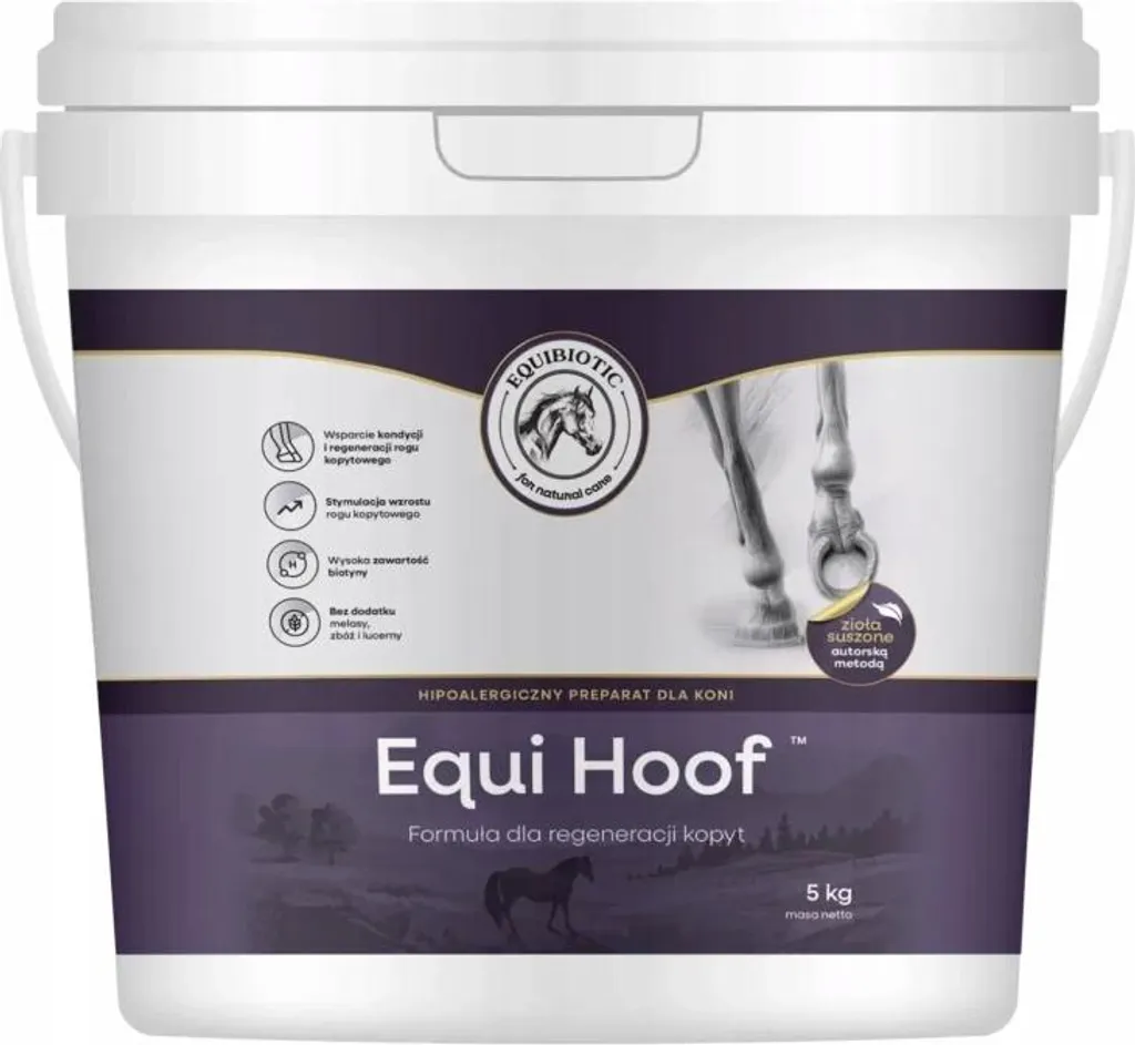 Equi Hoof Biotin 5kg fortifiant pour sabots fragiles et robe terne