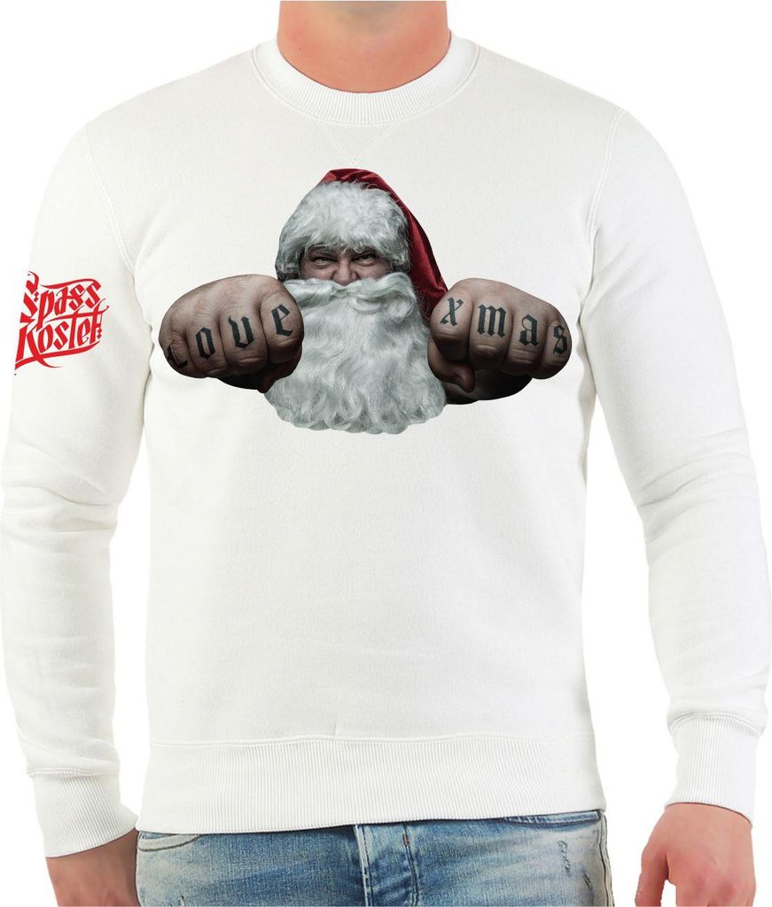 Herren Sweatshirt Santa Love X-MAS