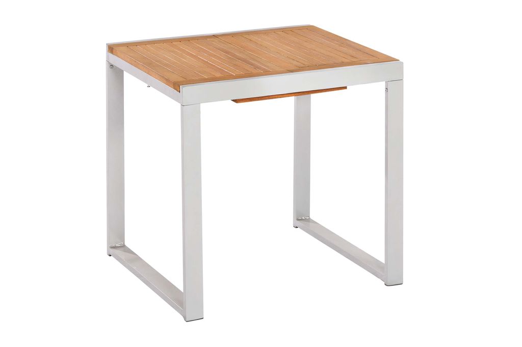 A product shot of a table on a white background.