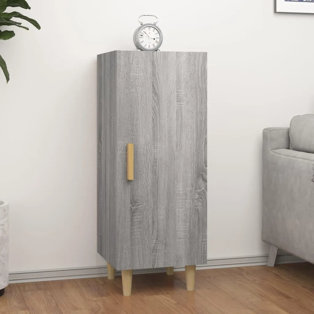 Offerta vidaXL Credenza Stretta Grigio Sonoma 34.5x34x90 cm